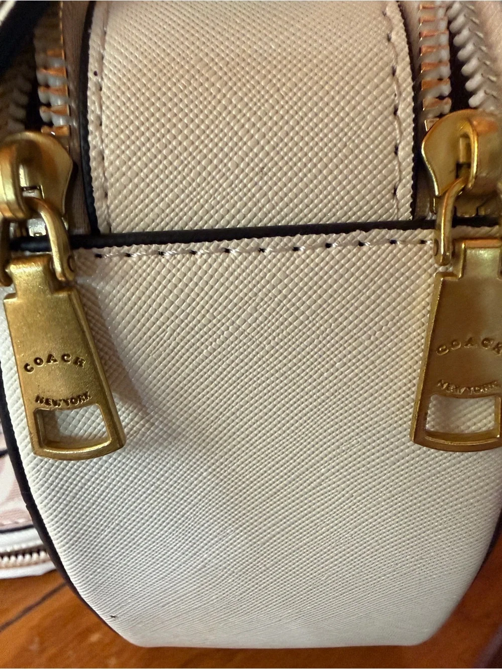 Coach Pink Heart Crossbody with Minnie & Mickey Print